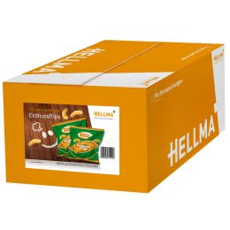 HELLMA Erdnussflips, im Portionsbeutel  8 g