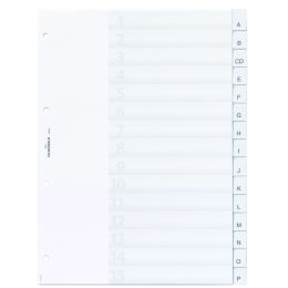 DURABLE Kunststoff-Register, A4, 15-teilig, transparent