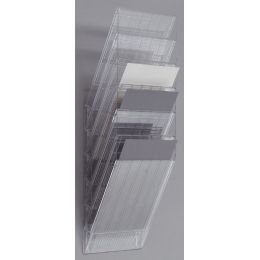 DURABLE Wand-Prospekthalter-Set FLEXIBOXX 6, A4, 6 Fcher