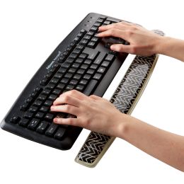 Fellowes Tastatur-Handgelenkauflage Photo Gel, schwarz/weiß