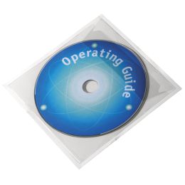 DURABLE Selbstklebetaschen POCKETFIX CD/DVD, transparent