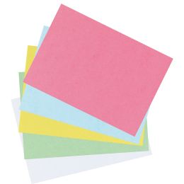 herlitz Karteikarten, DIN A5, liniert, rosa