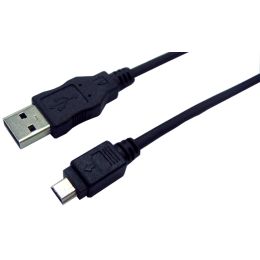 LogiLink USB 2.0 Kabel, USB-A - USB Mini 5Pol Stecker, 1,8 m