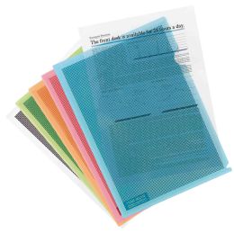 PLUS JAPAN Datenschutz-Sichthlle, DIN A4, farbig sortiert