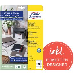 AVERY Zweckform Universal-Etiketten Office&Home, 210 x 297mm