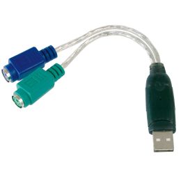 DIGITUS USB 1.1 - 2 x PS/2 Adapterkabel, 180 mm
