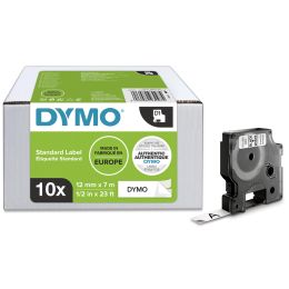 DYMO D1 Schriftbandkassette schwarz/wei, 9 mm x 7 m, 10er