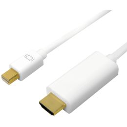 LogiLink Mini DisplayPort - HDMI Kabel, 4K, wei, 3,0 m