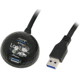 LogiLink USB 3.0 Docking Station, 2-fach, mit Ladefunktion