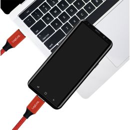 LogiLink USB 2.0 Kabel, USB-C - USB-C Stecker, 1,0 m, rot