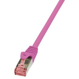 LogiLink Patchkabel, Kat. 6, S/FTP, 0,5 m, pink