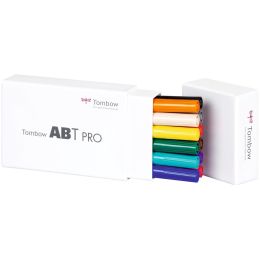 Tombow Marker ABT PRO, alkoholbasiert, 12er Set Basic Colors