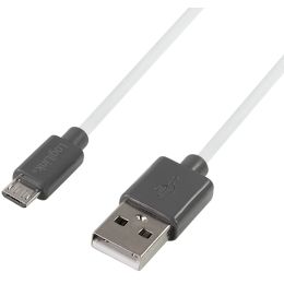 LogiLink USB 2.0 Kabel, USB-A - Micro USB-B Stecker, 1,8 m