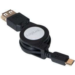 LogiLink Micro USB OTG Verlängerungskabel, USB-A - micro USB