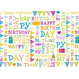 SUSY CARD Geschenkfolie Birthday, 30 my, auf Rolle