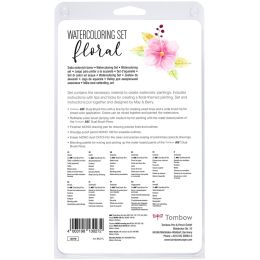 Tombow Watercoloring-Set Floral, 11-teilig