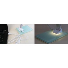 UNiLUX LED-Tischleuchte POPY, dimmbar, Glassockel