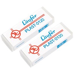 Lufer Kunststoff-Radierer PLAST-0120, 2er Blisterkarte