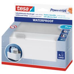 tesa Powerstrips Aufbewahrungs-Korb WATERPROOF Regal Zoom