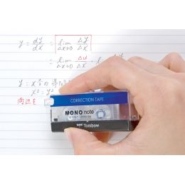 Tombow Korrekturroller MONO note, 2,5 mm x 4 m, schwarz