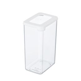 GastroMax Trockenvorratsdose, 1,6 Liter, transparent/weiß