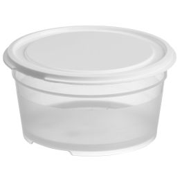 GastroMax Frischhaltedose, 0,3 Liter, transparent/wei