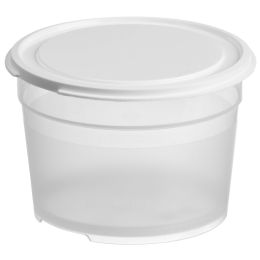 GastroMax Frischhaltedose, 0,3 Liter, transparent/wei
