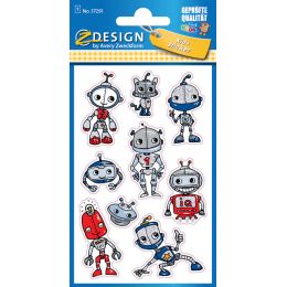 AVERY Zweckform ZDesign KIDS Glitter-Sticker Roboter