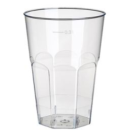 STARPAK Kunststoff-Caipirinhaglas PS, 0,3 l, glasklar
