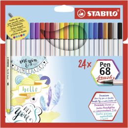 STABILO Pinselstift Pen 68 brush, 12er Karton-Eui