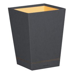 RHODIA Papierkorb, aus Kunstleder, schwarz