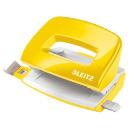 LEITZ Locher Mini Nexxt WOW 5060, gelb-metallic, im Karton