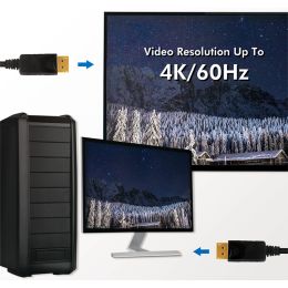 LogiLink DisplayPort Anschlusskabel, schwarz, 10,0 m