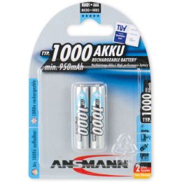 ANSMANN NiMH Akku Premium, Micro AAA, 1.000 mAh, 4er Blister