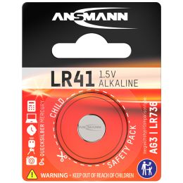 ANSMANN Alkaline Knopfzelle LR41, 1,5 Volt (AG3)