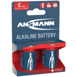 ANSMANN Alkaline Batterie RED, Baby C LR14, 2er Blister