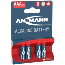 ANSMANN Alkaline Batterie RED, Micro AAA, 4er Blister