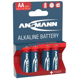 ANSMANN Alkaline Batterie RED, Mignon AA, 4er Blister