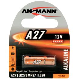 ANSMANN Alkaline Batterie A27, 12 Volt, 1er Blister