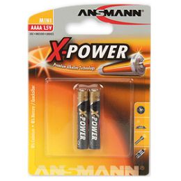 ANSMANN Alkaline Batterie X-POWER AAAA, 2er Blister