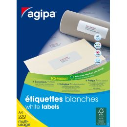 agipa Adress-Etiketten, 99,1 x 33,9 mm, wei