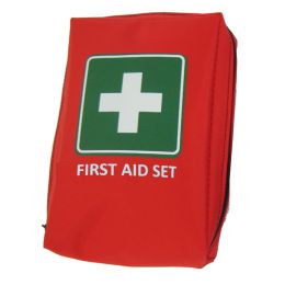 LEINA Mobiles Erste-Hilfe-Set First Aid, 21-teilig, rot