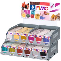 FIMO EFFECT LEATHER Modelliermasse, 144er Display