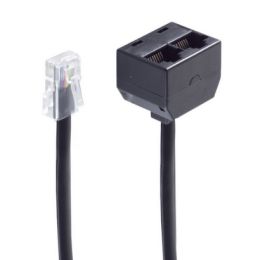 shiverpeaks BASIC-S ISDN Y-Adapter, schwarz, 0,1 m
