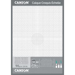 CANSON technisches Zeichenpapier, DIN A3, 90/95 g/qm