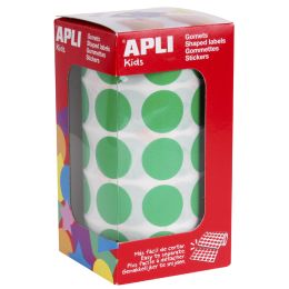 APLI Kids Sticker Creative Rund, auf Rolle, grn