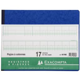 EXACOMPTA Spaltenbuch, 20 Spalten auf 2 Seiten, 24 Zeilen