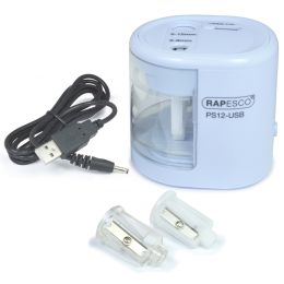 RAPESCO Elektrischer Doppel-Spitzer PS12-USB, rosa