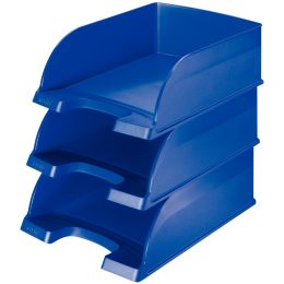 LEITZ Briefablage Plus Jumbo, DIN A4, Polystyrol, blau