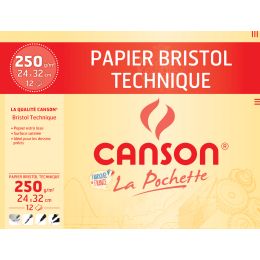 CANSON Zeichenpapier Bristol, 240 x 320 mm, 250 g/qm